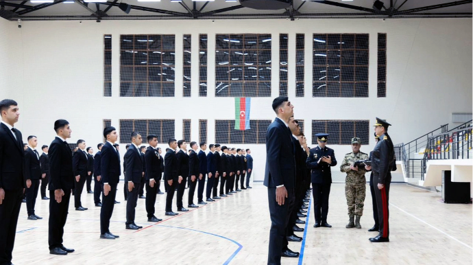 Вилаят Эйвазов провел прием граждан и строевой смотр в Габалинском районе - ВИДЕО