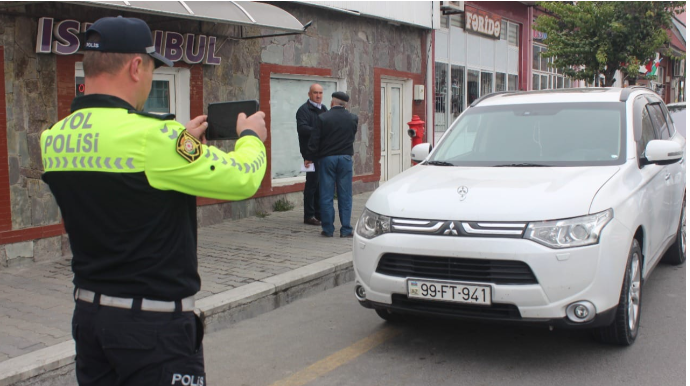 Qaxda qaydaları pozan 16 sürücü cərimələnib  - FOTO