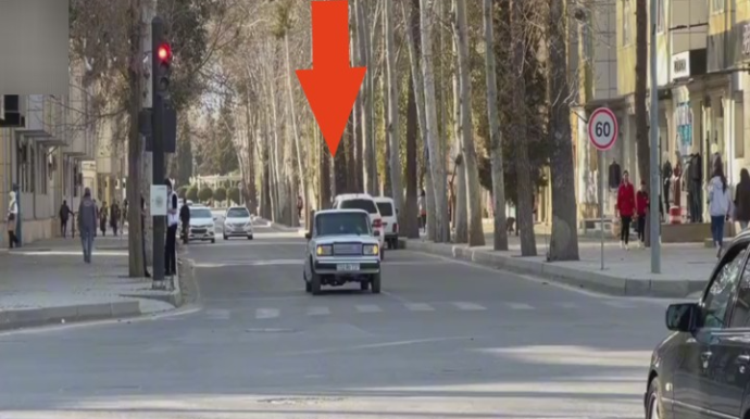 Mingəçevirdə polisin tələbinə məhəl qoymayan sürücü həbs olundu - FOTO - VİDEO