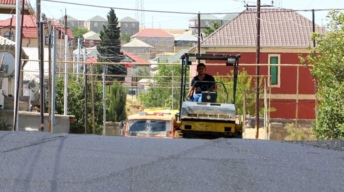 Hökməlidə şəhid küçəsinin təmiri yekunlaşmaq üzrədir - FOTO - VİDEO