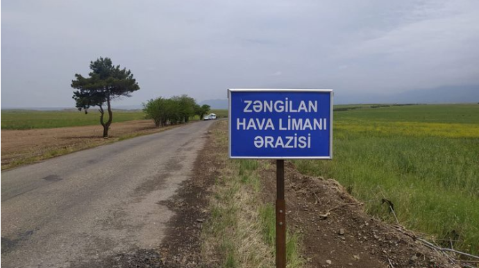 Jurnalistlər Zəngilanda aeroport inşa ediləcək ərazidə olublar  - FOTO