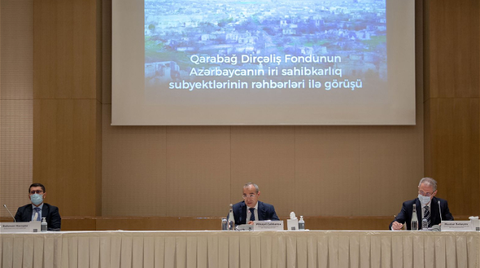 Qarabağ Dirçəliş Fondu aparıcı biznes qurumları ilə görüş keçirib - FOTO 