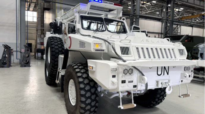 Hökumə Əliyevanın adını daşıyan zirehli maşın sülhməramlı fəaliyyət zonasına göndəriləcək - FOTOLAR