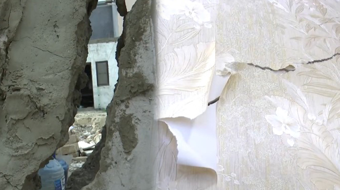 “Hər an böyük faciə baş verə bilər” - Bakıda 10 ailənin həyatı təhlükədədir - VİDEO