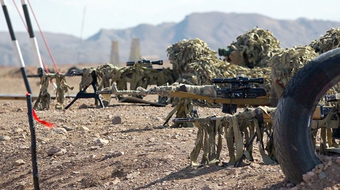 Əlahiddə Ümumqoşun Orduda snayperlərin peşəkarlığı artırılır  - FOTO  - VİDEO 