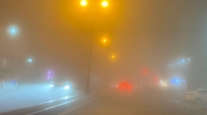 Bakıda göz-gözü görmür - VİDEO 