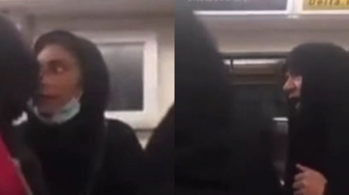 Metroda hökumətin hicab tələbinə riayət etməyən gənc qıza hücum olundu - VİDEO 