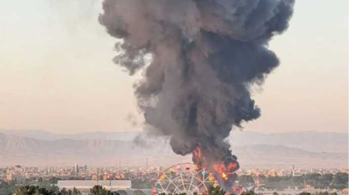 İsrail Məşəd aeroportunu vurdu - VİDEO