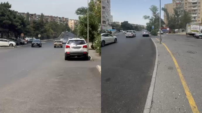 Nizamidəki yolda təmir tam bitməsə də istismara verilib – VƏTƏNDAŞ ŞİKAYƏTİ - VİDEO