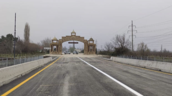 Qudyalçay üzərində inşa edilən yeni körpü is­tifadəyə verildi  - FOTO