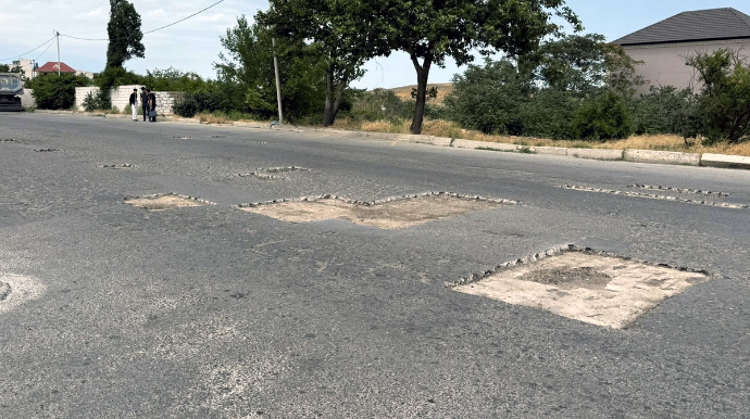 Yeni Günəşlinin "bəzəkli" yolları – ŞİKAYƏT - FOTO 