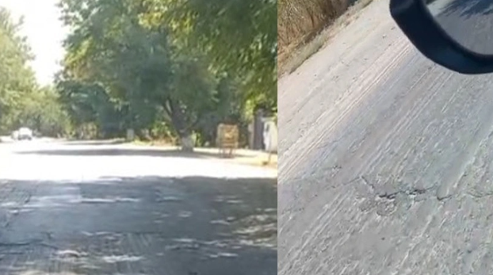 Göyçay-Bərgüşad yolundan ŞİKAYƏT:  "Maşın sürmək çətin və təhlükəlidir" - VİDEO