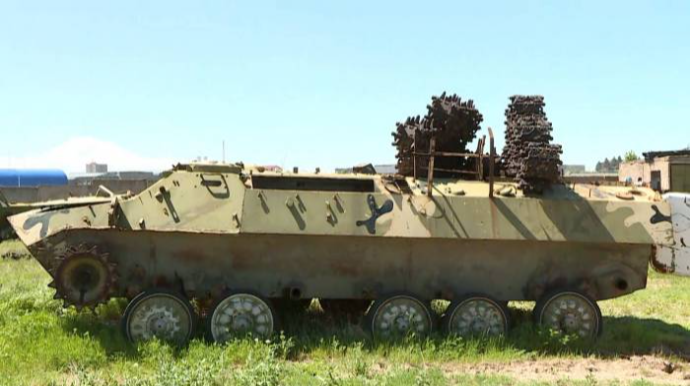 Rusiya sülhməramlıları Qarabağda zirehli texnika  ilə təlim keçib