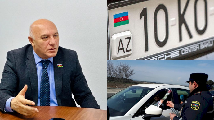 “Maşının nömrəsində bayraq silinibsə, sürücüyə əvvəlcə xəbərdarlıq edilməlidir” – DEPUTATDAN AÇIQLAMA - FOTO 