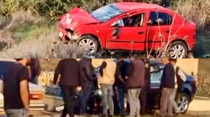 Şəmkirdə “Opel” və “Chevrolet” toqquşdu, sürücülər xəsarət aldı   - VİDEO