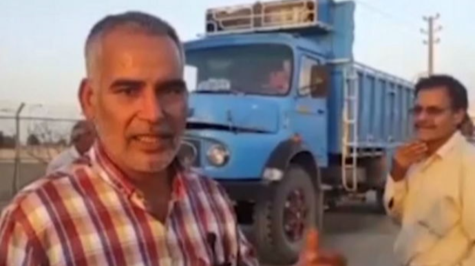 İranda yük maşını sürücüləri ayağa qalxdılar - VİDEO 
