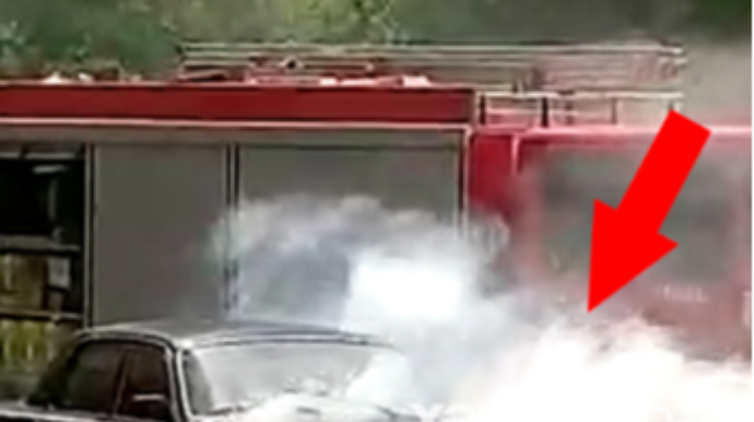 Bakının mərkəzində təhlükəli anlar yaşandı - ANBAAN VİDEO 