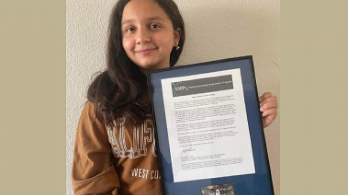 NASA azərbaycanlı şagirdi mükafatlandırıb