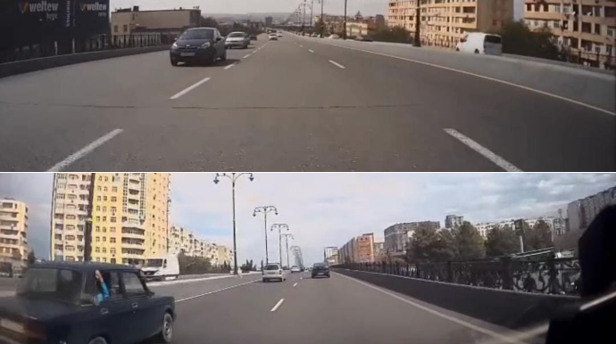 Belə yollarda ayağınızı qazdan çəkməsəniz qəza qaçılmaz olacaq - VİDEO