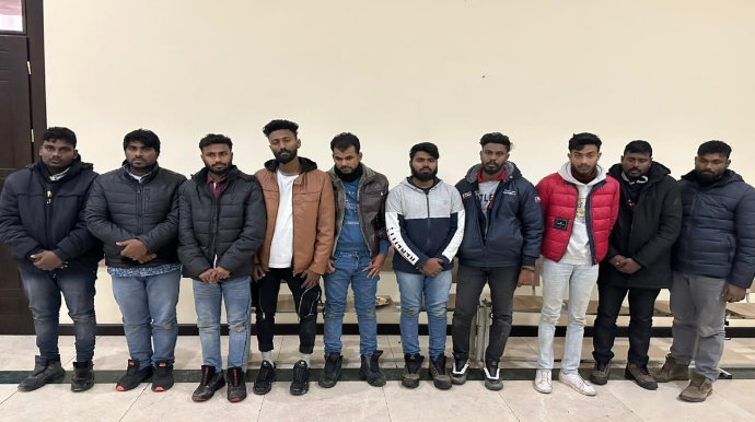 Azərbaycandan Rusiyaya keçmək istəyən 10 Şri-Lanka vətəndaşı saxlanılıb - FOTO