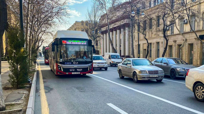 Bakıda yeni avtobus zolaqları çəkiləcək 