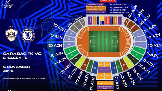 Расследуется незаконная продажа билетов на матч "Карабах" - "Челси"