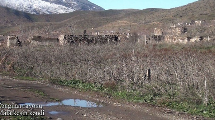 Zəngilan rayonunun Malatkeşin  kəndindən videogörüntülər  - VİDEO