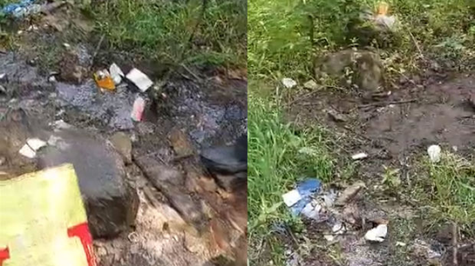 Kəlbəcərdə bulağın ətrafı zibilliyə çevrildi - VİDEO 