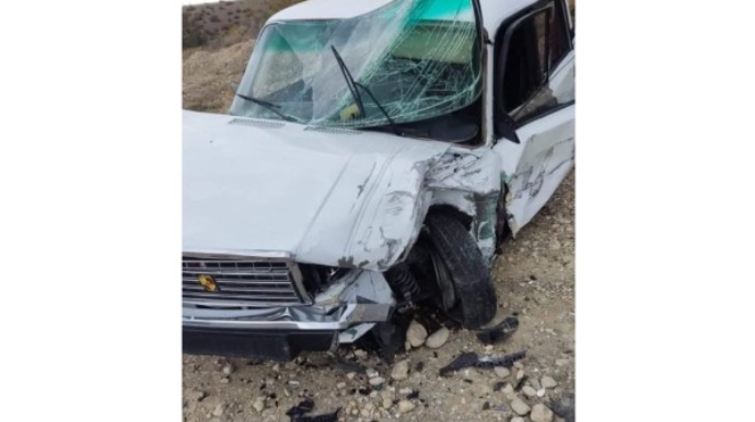 Şəkidə toy karvanında iki avtomobil toqquşdu, xəsarət alan var   - FOTO