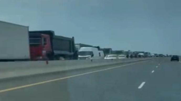 Bakı-Astara yolunda tıxac - VİDEO 