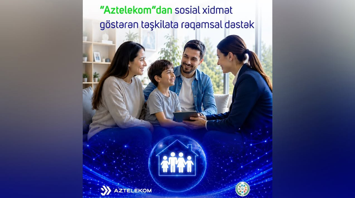 “Aztelekom”dan sosial xidmət göstərən təşkilata rəqəmsal dəstək 
