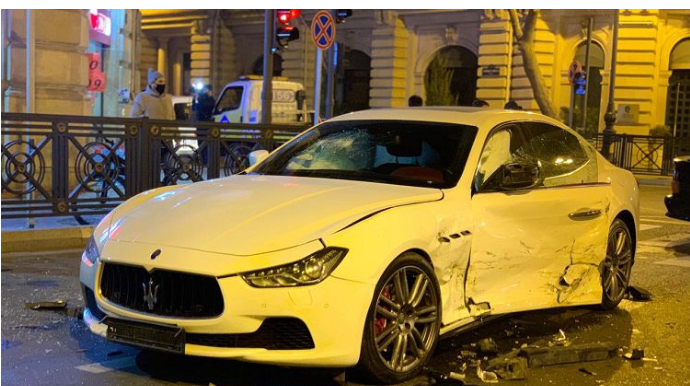 Bakıda bahalı qəza:  "Maserati", "Jeep", "Chrysler"  - FOTO - VİDEO