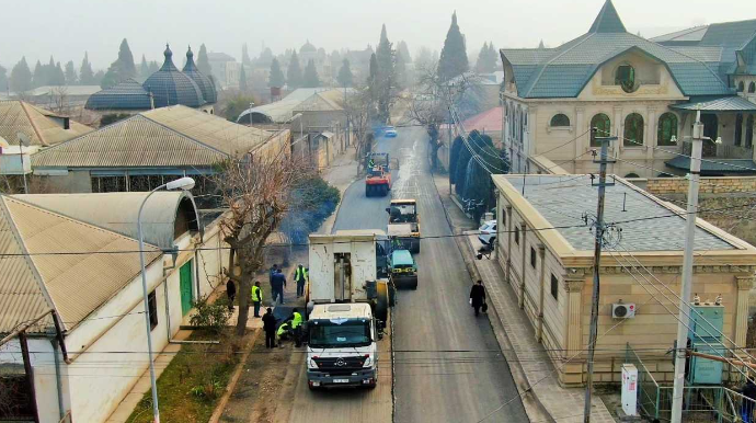 Gəncənin yollarında təmir işləri nə yerdədir? - FOTO - VİDEO