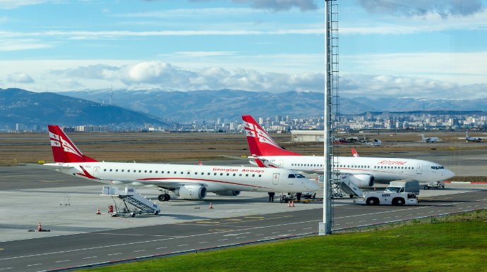 Barselonaya uçan təyyarə partlayıcı maddə xəbərdarlığına görə Kutaisiyə qayıdıb 