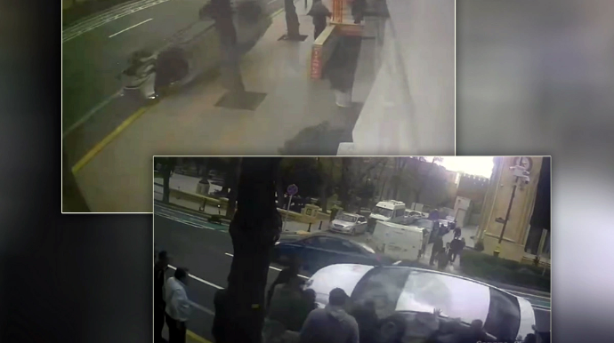 "İşərişəhər"də qəza törədən maşın aşdı - VİDEO