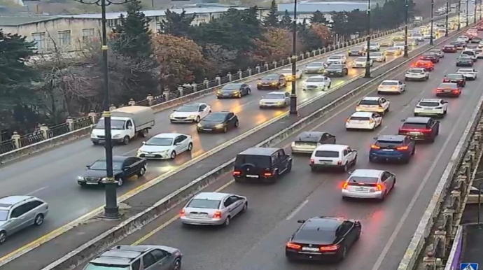 Bakının bu yollarında tıxac var - SİYAHI 