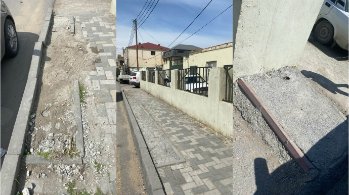 Xırdalanda gecəyarısı ağaclar məhv edilib üzəri betonlandı – ŞİKAYƏT   - FOTO