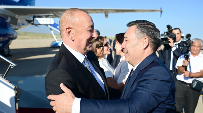 Prezidentin Qırğızıstan səfərindən - Görüntülər 