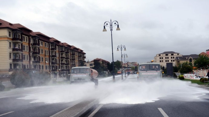 Elgin Həbibullayev : "Bu gün Bakıda 550 küçə dezinfeksiya edildi" 