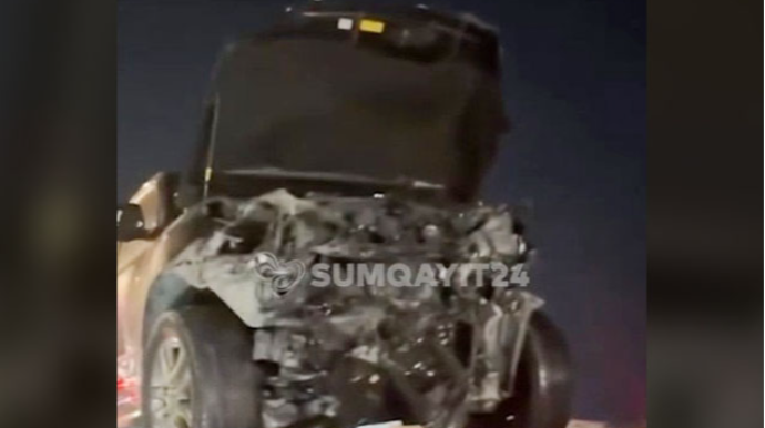 Sumqayıtda "Lexus"la KIA  toqquşdu: Ölən və yaralanan var - VİDEO