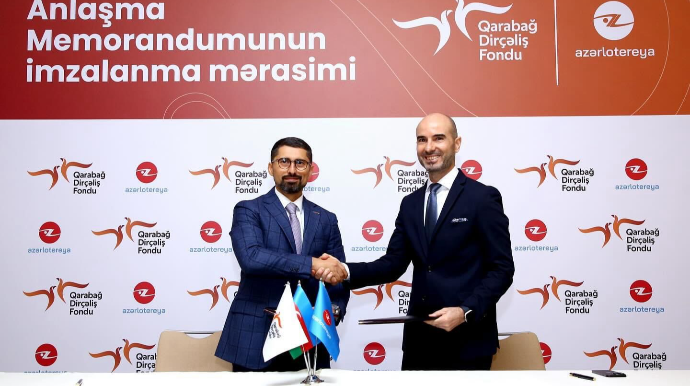 Qarabağ Dirçəliş Fondu və “Azərlotereya” “Hər şey Qarabağ üçün” şüarı altında birgə layihəyə start verdilər - FOTO  - VİDEO