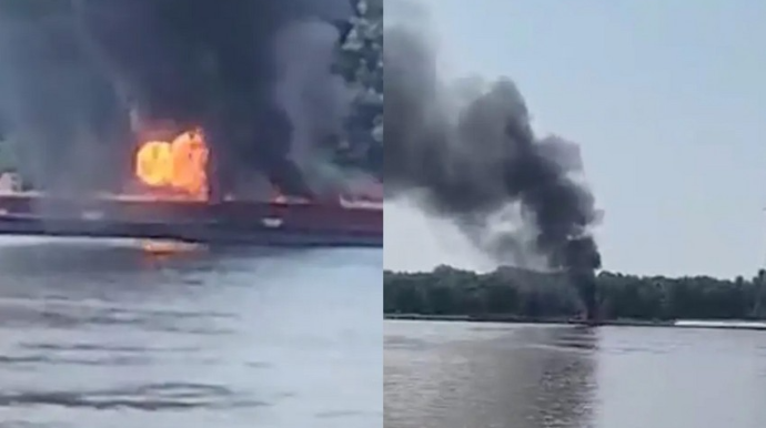 Helikopter barja çırpıldı - 2 nəfər öldü 