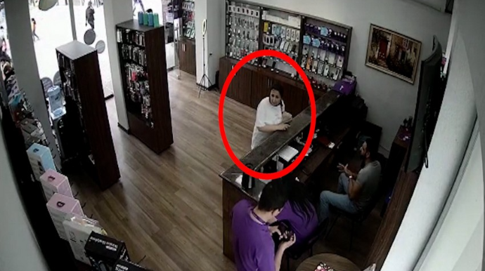 Bakıda gözəllik salonlarından oğurluq edən qadın saxlanılıb  - VİDEO