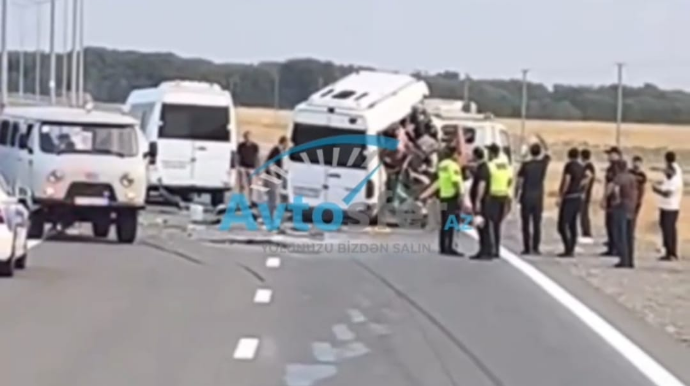 Dəhşətli qəzanın baş verdiyi ərazidən görüntülər - VİDEO 