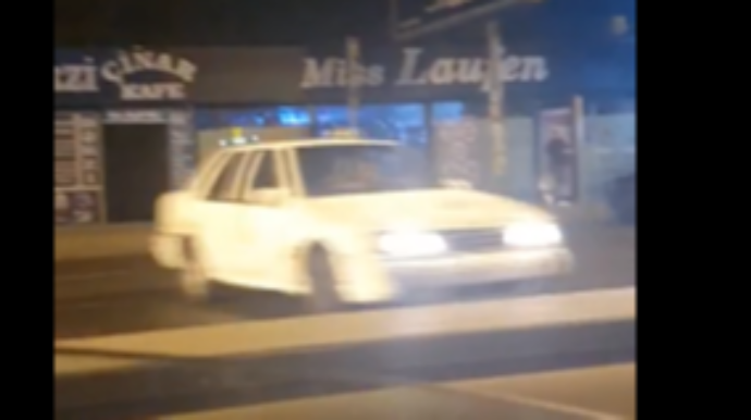 Taksi sürücüsü giriş qadağan edilən yolda "protiv" getdi  - VİDEO