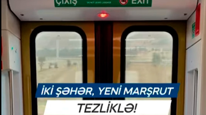 ADY daha bir regionlararası dəmir yolu marşrutunu istifadəyə verəcək - VİDEO