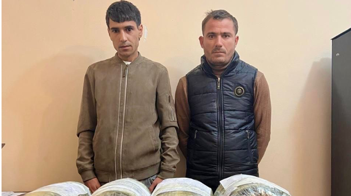 İmişlidə narkokuryerlik edən iki nəfər saxlanıldı - FOTO