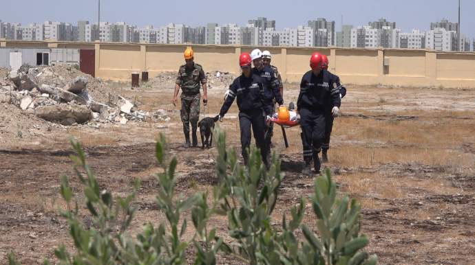 FHN Akademiyasında kursantlar üçün təlim-məşq keçirilib  - FOTO - VİDEO