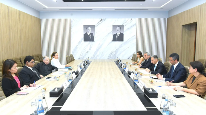 Nazir Rəşad Nəbiyev BMT Baş katibinin xüsusi elçisi ilə görüşdü - FOTO