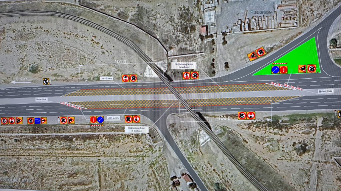 DYP-dən Bakı-Ələt-Qazax yolunda təmirlə bağlı sürücülərə XƏBƏRDARLIQ - FOTO